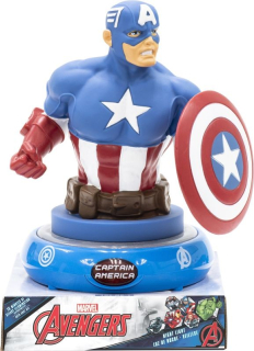 Nočná stolná LED lampička 3D figúrka Avengers Kapitán Amerika